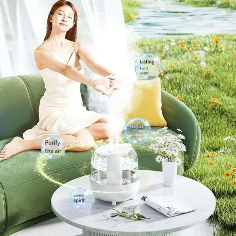 4L Air Humidifier Essential Oil Aroma Diffuser Double Nozzle