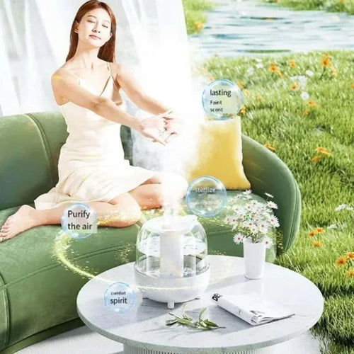 4L Air Humidifier Essential Oil Aroma Diffuser Double Nozzle